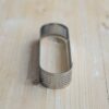 Ovaler Tartelette Ring gelocht aus Edelstahl 120 x 35 x 20 mm 6/8