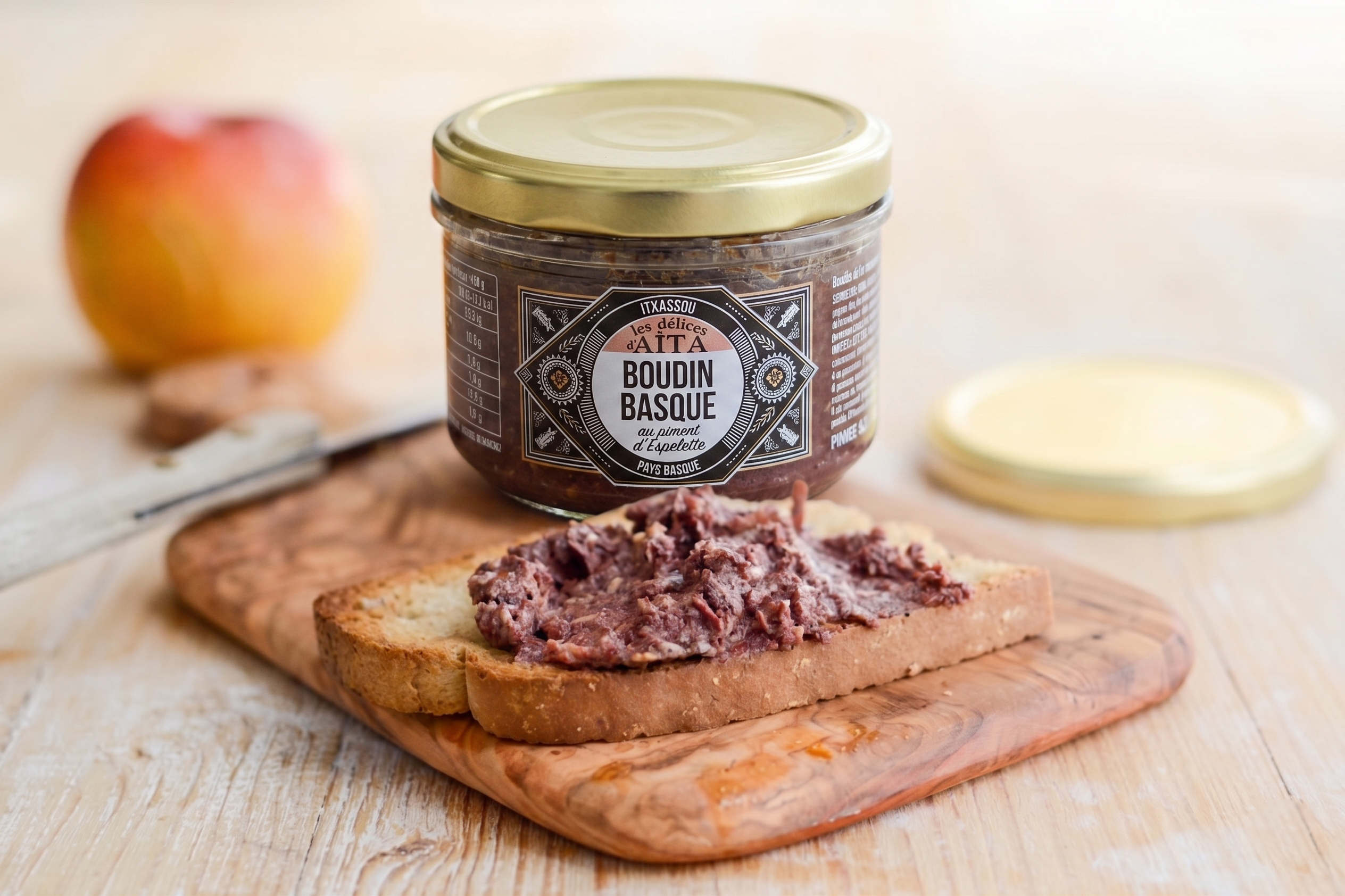 Baskische Blutwurst Boudin Basque Mit Piment Espelette