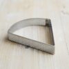 Dreieckiger Tartelette Ring gelocht aus Edelstahl 120 x 105 x 20 mm