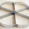 Dreieckiger Tartelette Ring Gelocht Aus Edelstahl 6er Set