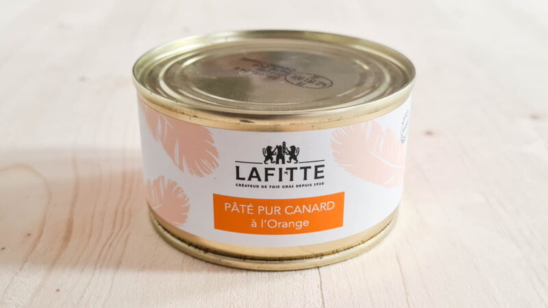 Enten-Orangen-Pastete aus reinem Entenfleisch von Lafitte 130g (Pâté de canard à l'orange) 4/4