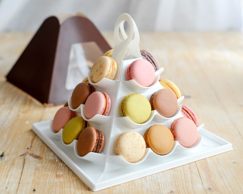 Produktbild 4 Mini Pyramide für 24 Macarons - Weiß