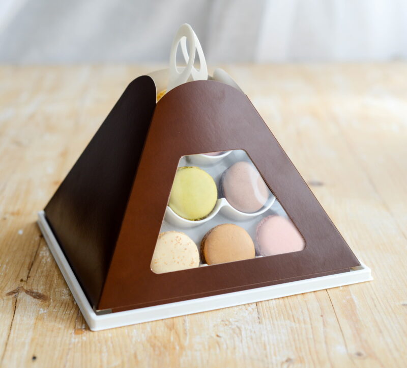 Mini Pyramide für 24 Macarons - Weiß 5/5