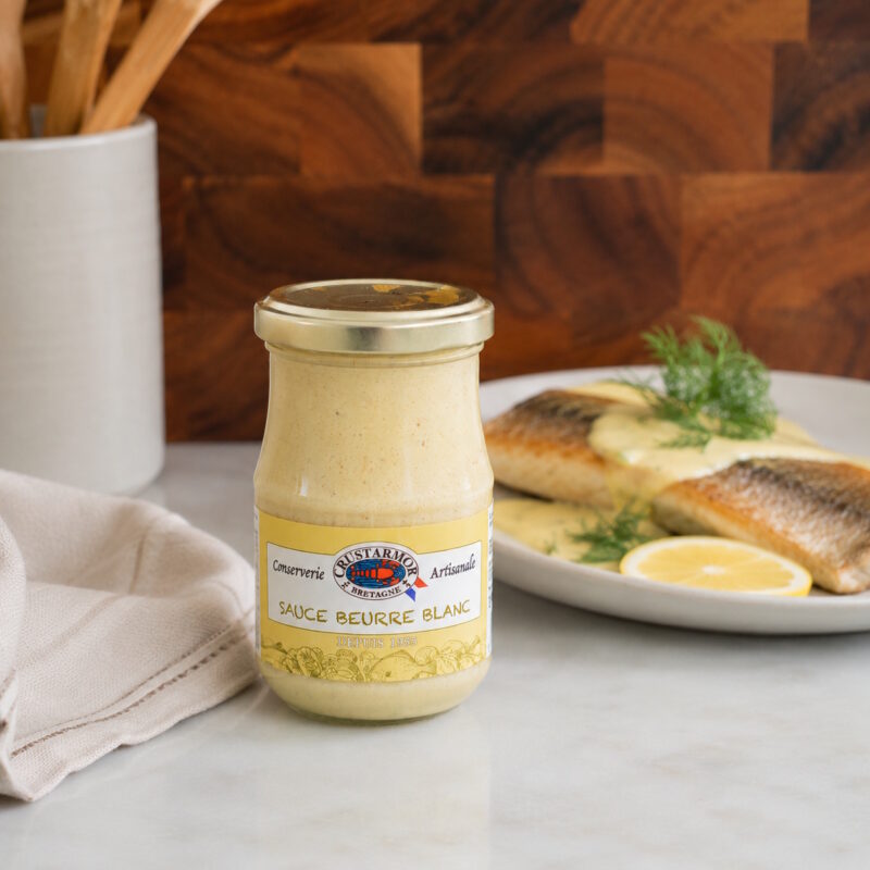 Weisse butter sauce beurre blanc fisch