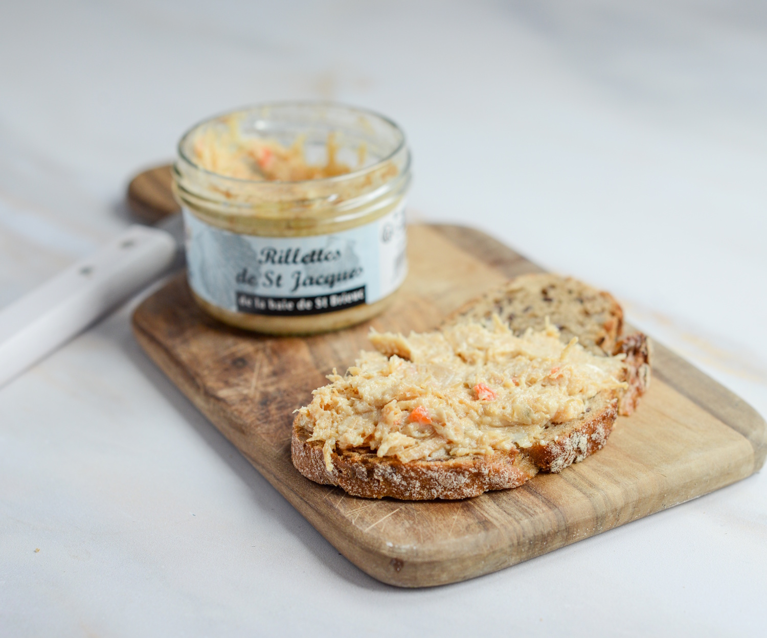 Jakobsmuschel Rillettes Aus Der Bucht Von Saint Brieuc Bretagne