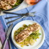 Lauch Fondue Mit Lachs Und Gegrillte Gewuerz