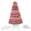 Fuss Macarons Pyramide Durchsichtig 1