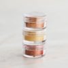 3er Set - glänzende Lebensmittelfarbe Gold, Kupfer & Bronze 3 x 5 ml