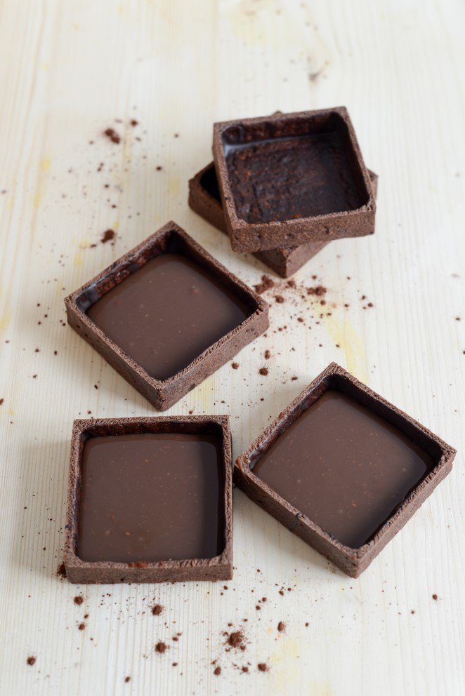 9 handgebackene quadratische Tartelettes-Böden jetzt online kaufen