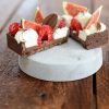 9 handgebackene quadratische Tartelettes-Böden mit Schokolade LSCH045 4/4