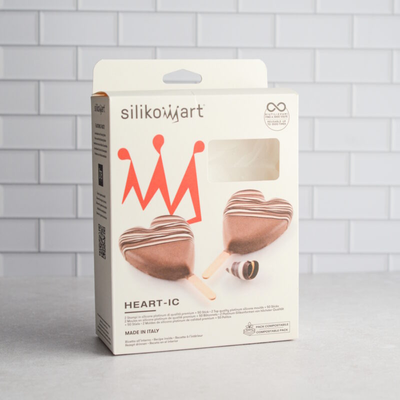 Herz Eis am Stiel Silikonform 7/7