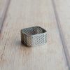 Produktbild 1 Mini quadratischer Tartelette Ring gelocht aus Edelstahl 3,5 x 2 cm