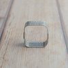 Produktbild 4 Mini quadratischer Tartelette Ring gelocht aus Edelstahl 3,5 x 2 cm