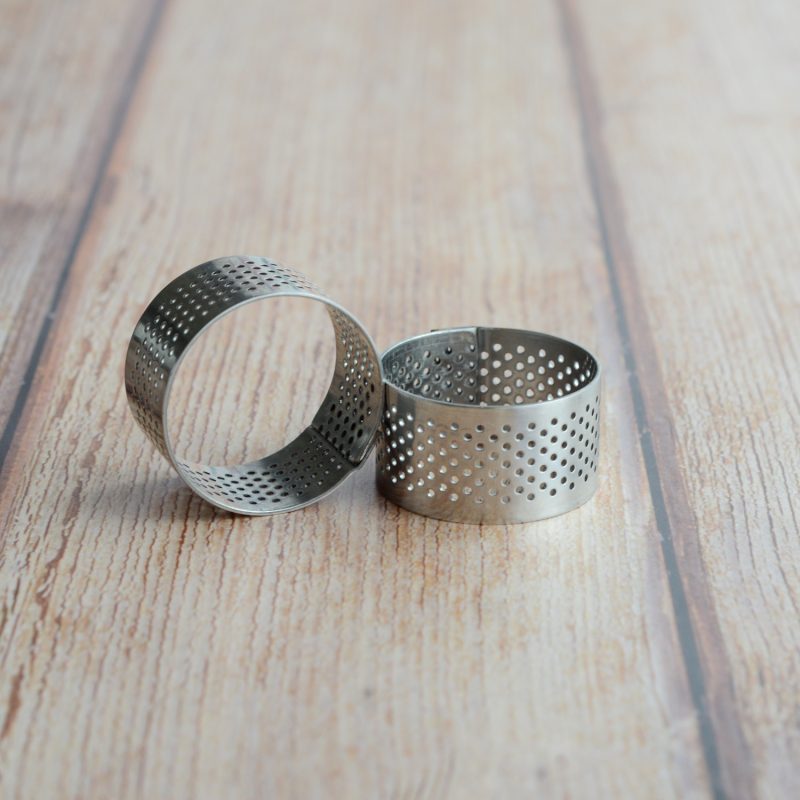 Produktbild 3 Mini runder Tartelette Ring gelocht aus Edelstahl Ø 3,5 x 2 cm