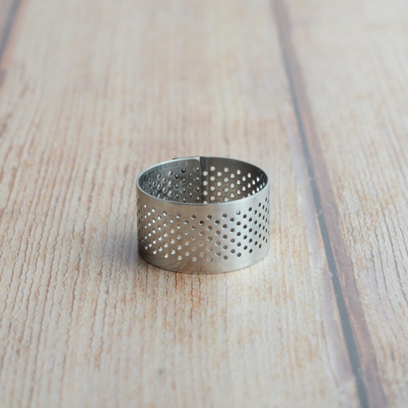 Produktbild 1 Mini runder Tartelette Ring gelocht aus Edelstahl Ø 3,5 x 2 cm