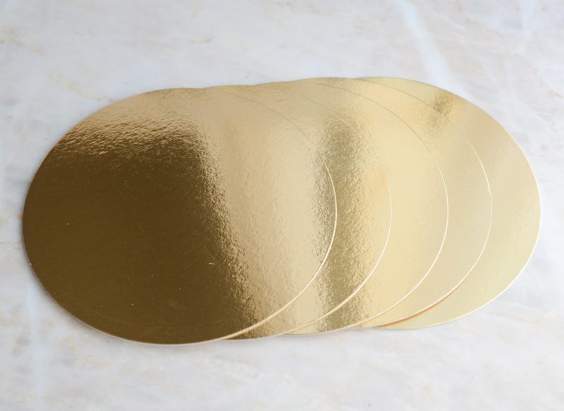 Produktbild 1 5 x Untersetzer für Torten und Tartes gold Ø 26 cm