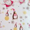 Transferfolie/Abziehfolie für Schokolade "Pinguine und Weihnachtsmann" von Valrhona 4/5