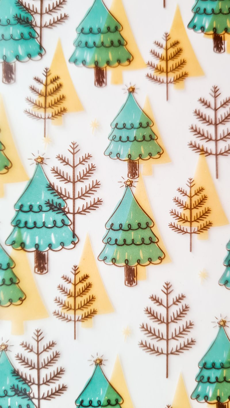 Schokolade Folie Tannenbaum 800x1422
