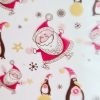 Transferfolie/Abziehfolie für Schokolade "Pinguine und Weihnachtsmann" von Valrhona 2/5