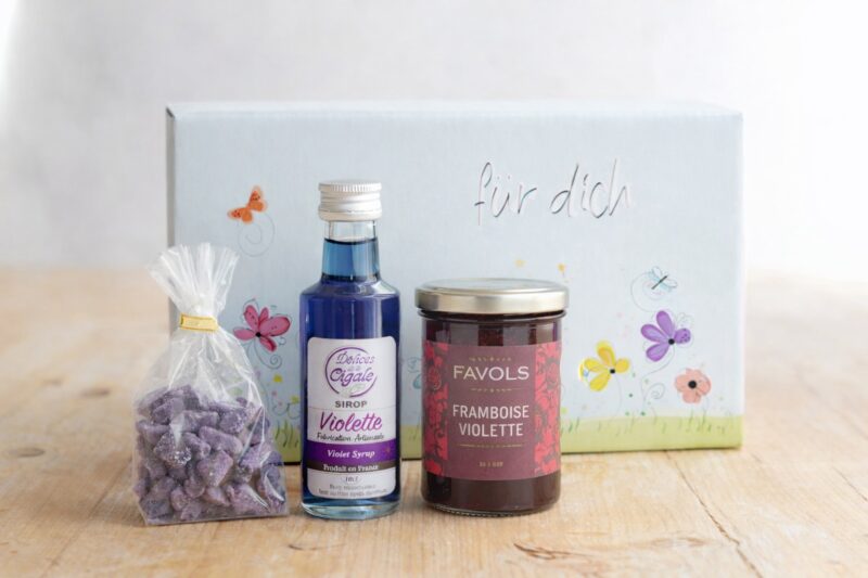 Veilchen Geschenk Box Veilchen Geschenk Box