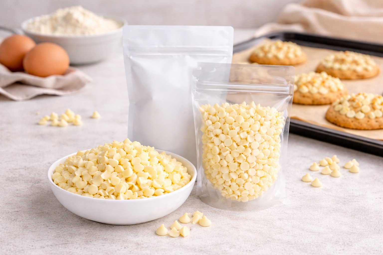 Tropfen Weisser Schokolade Valrhona Spezial Cookies Backfest