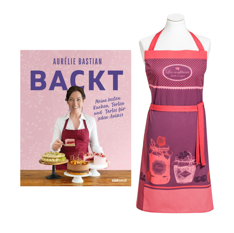 Geschenk Set "Aurélie backt" (Buch + Schürze)