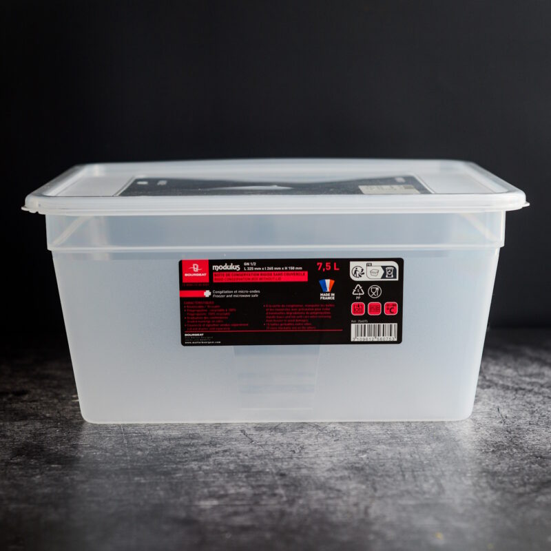 Teigwanne (Gärbox) mit Deckel 7,5L