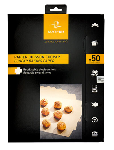 ECOPAP- Silikonisiertes Backpapier -50 Stück