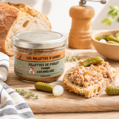 Hühner Rillettes mit karamellisierten Äpfeln