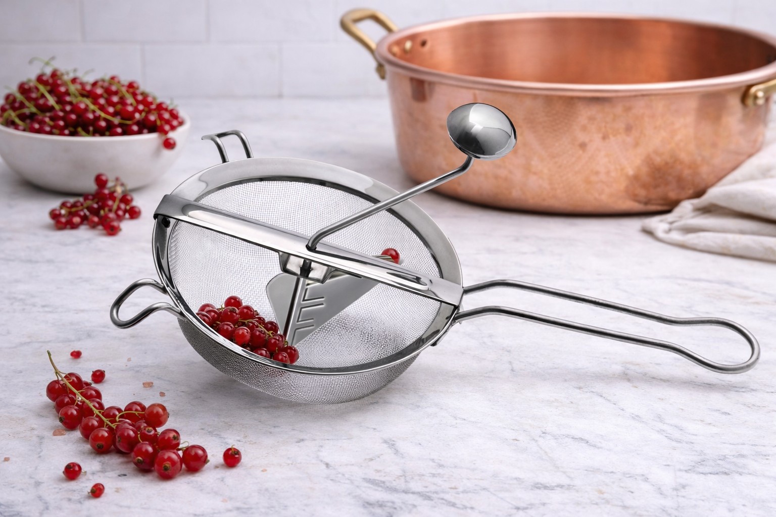 Passiermühle Edelstahl Ø18 cm - ideal