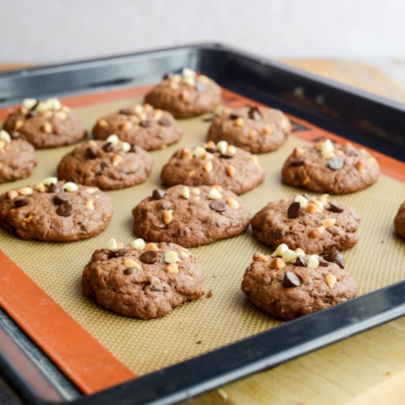 Schokolade Stueckchen Cookies