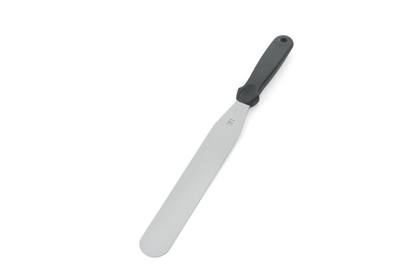 Konditorpalette aus Edelstahl gerade 38 cm