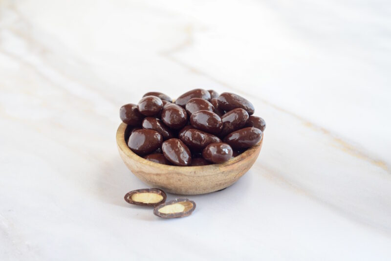 Schoko-Mandeln von Valrhona 125g