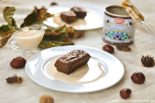 Schokolade Kastaniencreme Kuchen