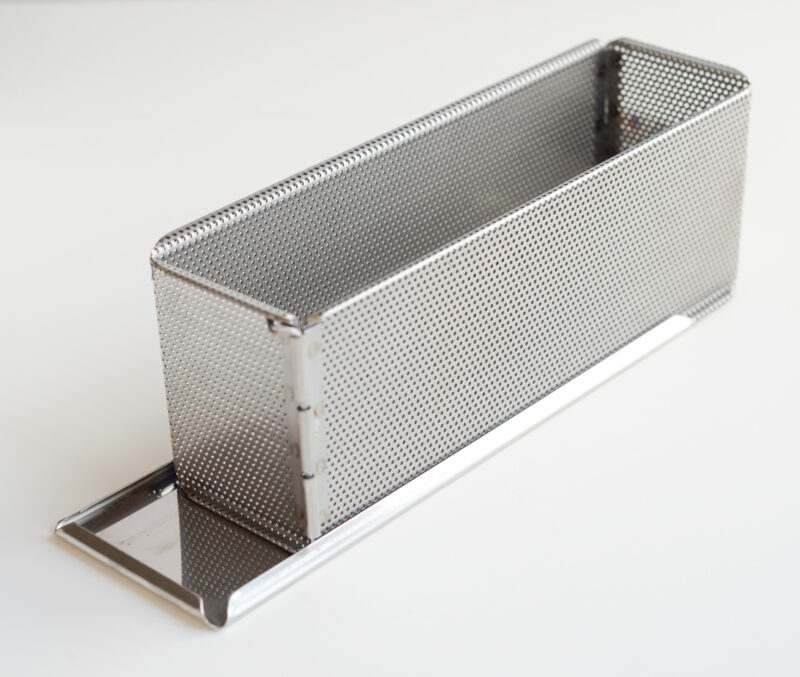 Paté en croûte Backform - perforiert, aufklappbar aus Edelstahl 7 x 9 x 25 cm 3/10