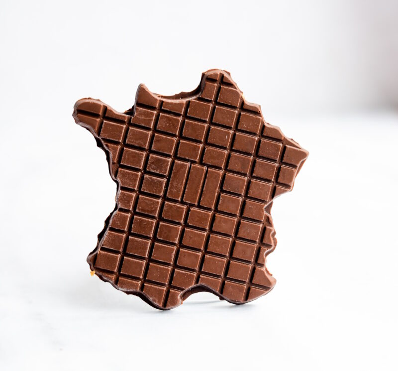 Ssokoladen Tafel Giessform Frankreich Karte