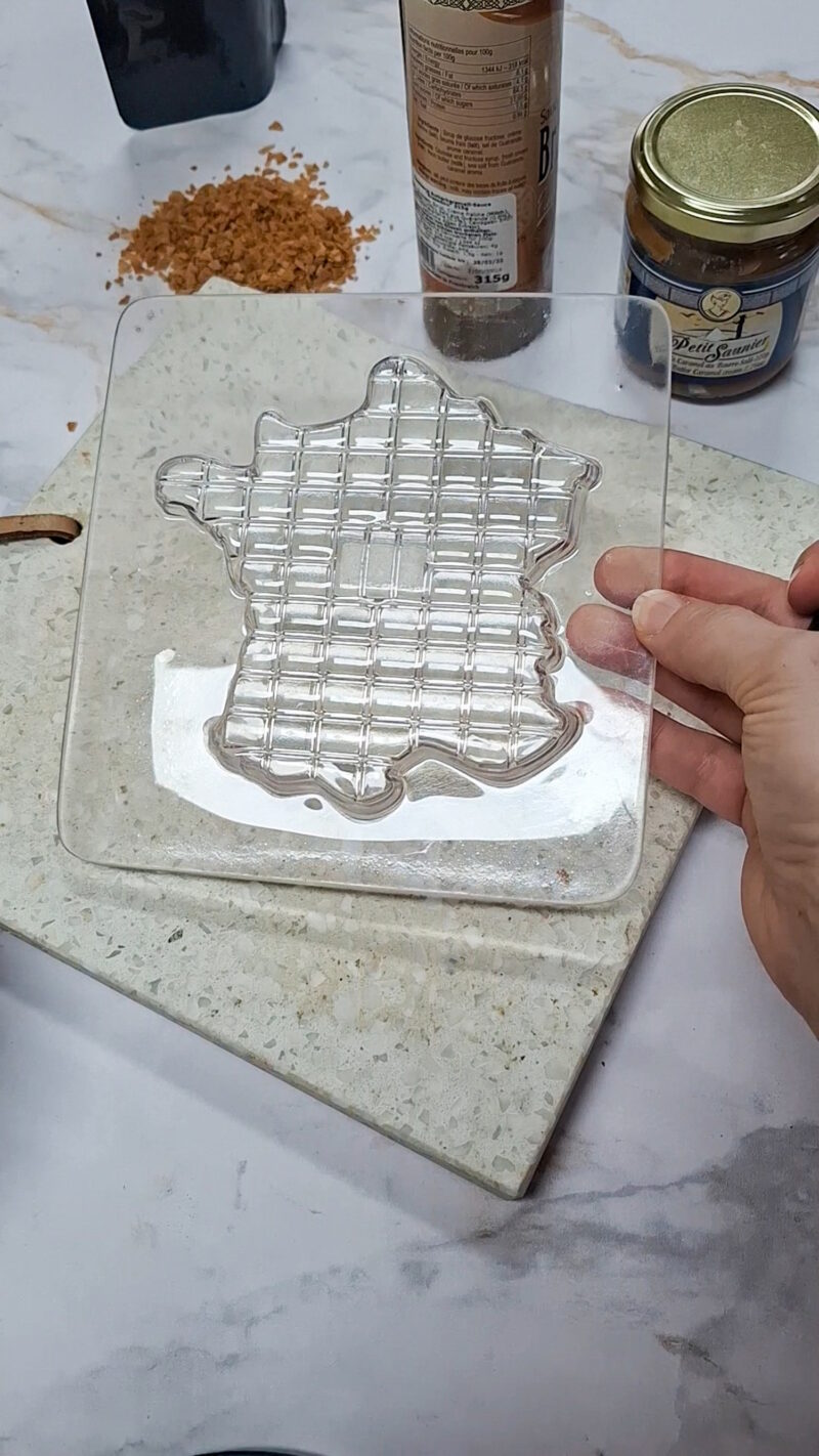 Schokoladen Tafel Gießform Frankreich Karte 4/5