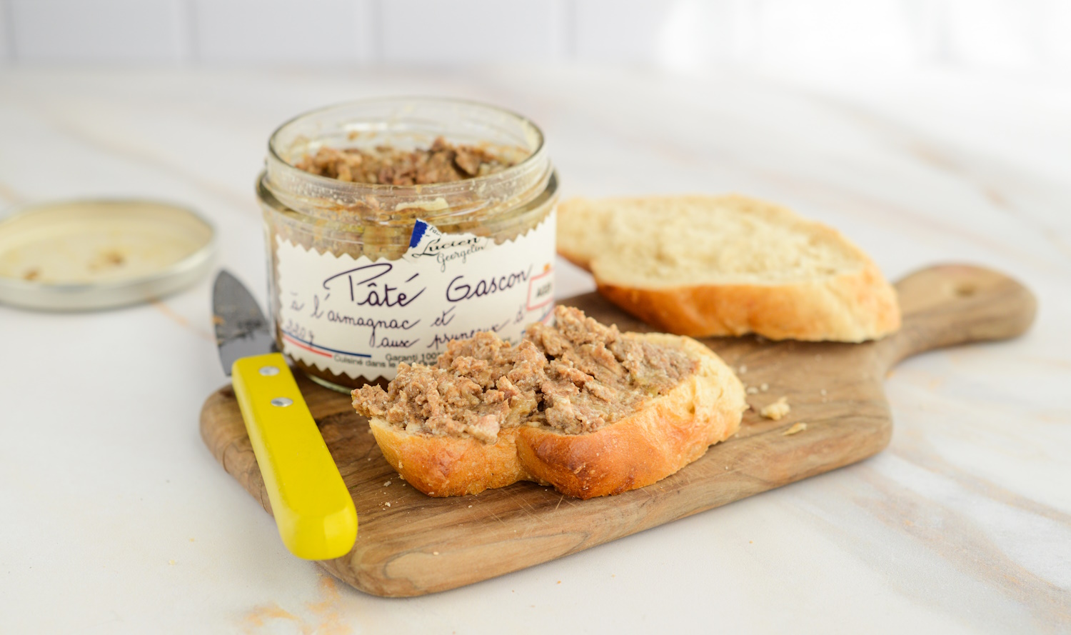Pastete mit Armagnac und Agen Pflaumen