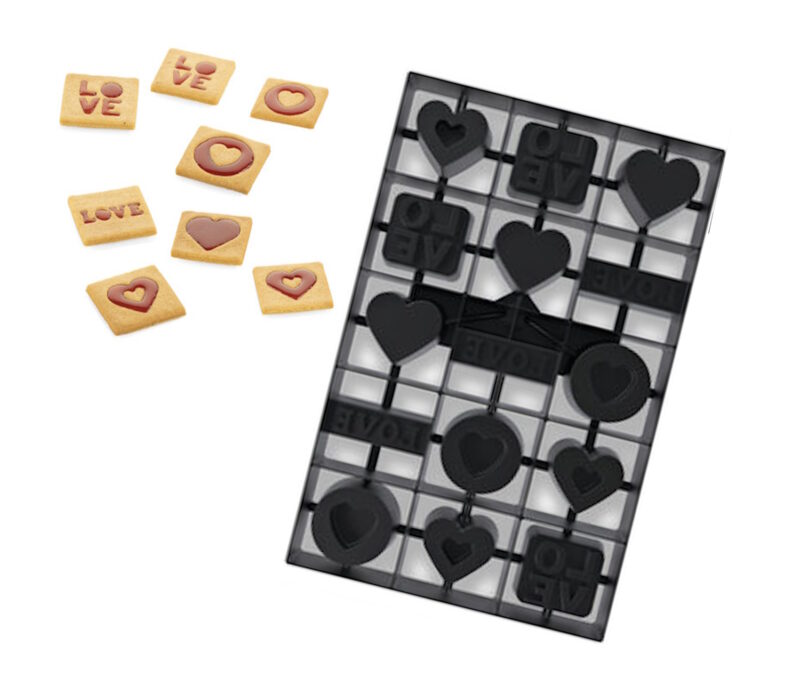 Voila Love Plaeztchen Ausstechform Silikomart