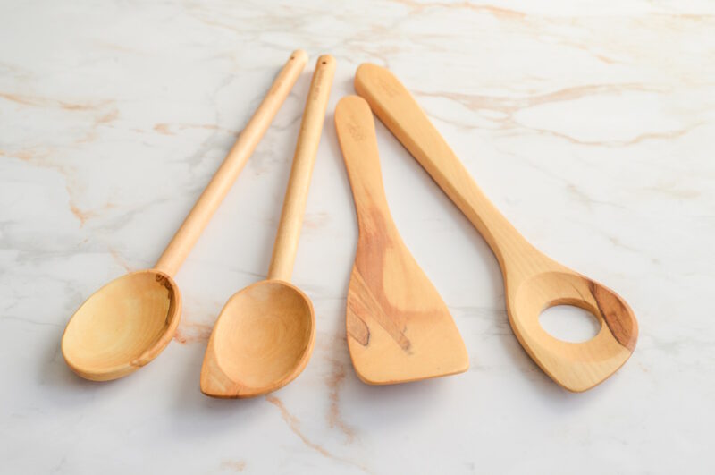 Olivenholz Kochloeffel 4er Set