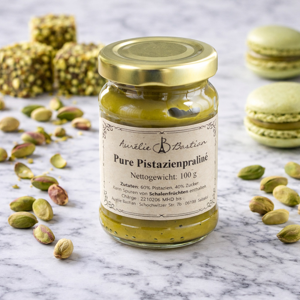 Pistazien Pralinen Macarons Fuellung Fertig Premium