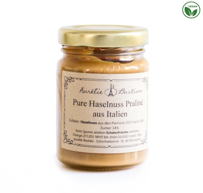 Pure haselnuss paste praline piemont vegan 1