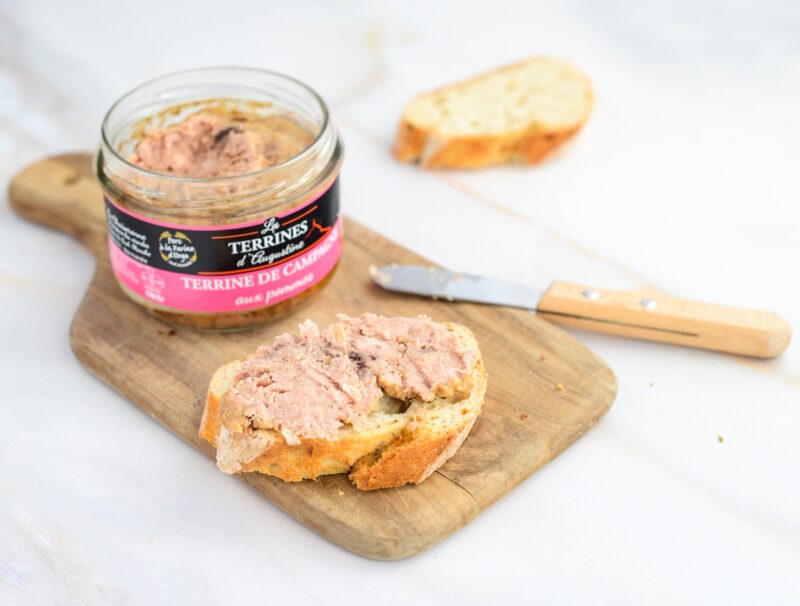 Bauernterrine mit Äpfeln aus der Normandie 190g