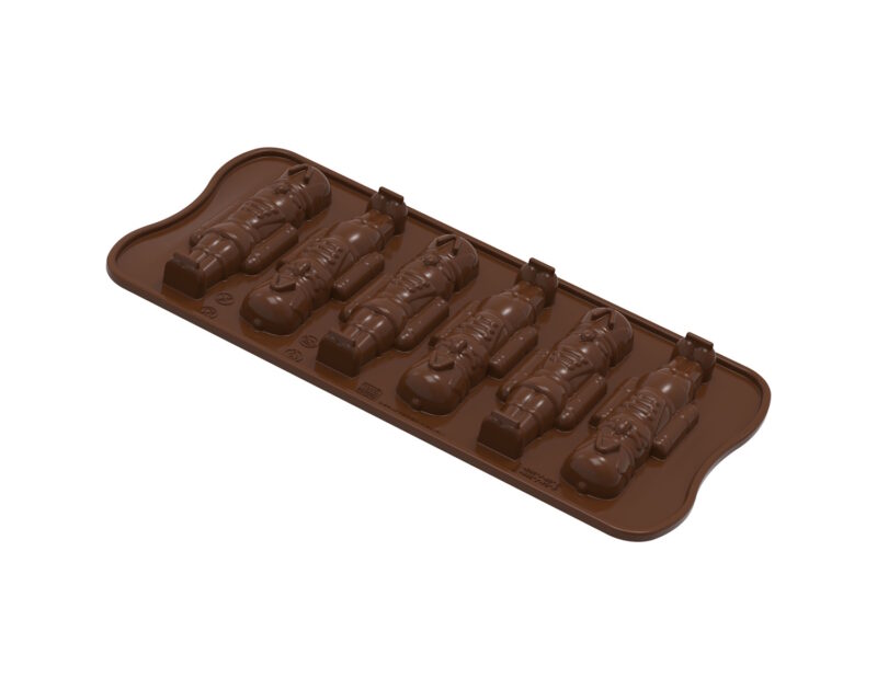 Schokoladen- und Pralinenform Nussknacker von Silikomart 4/4