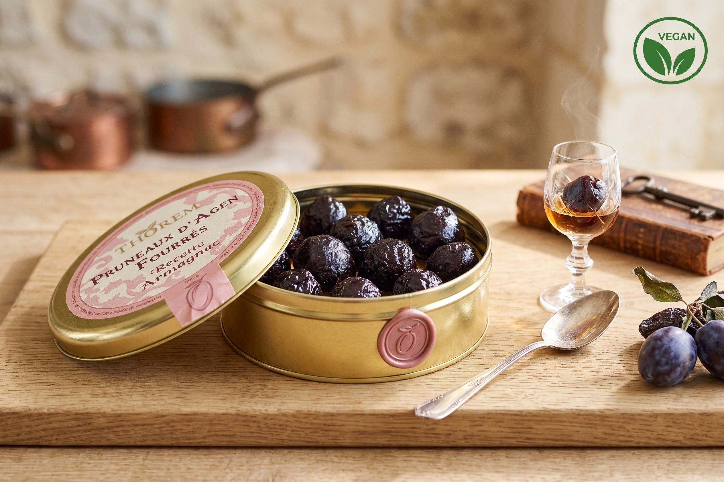 Gefüllte Pflaumen mit Armagnac