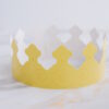 5 Kronen für Galette des Rois - Couronnes de roi - Gelb-Gold