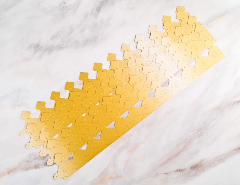 5 Kronen für Galette des Rois - Couronnes de roi - Gelb-Gold 2/5