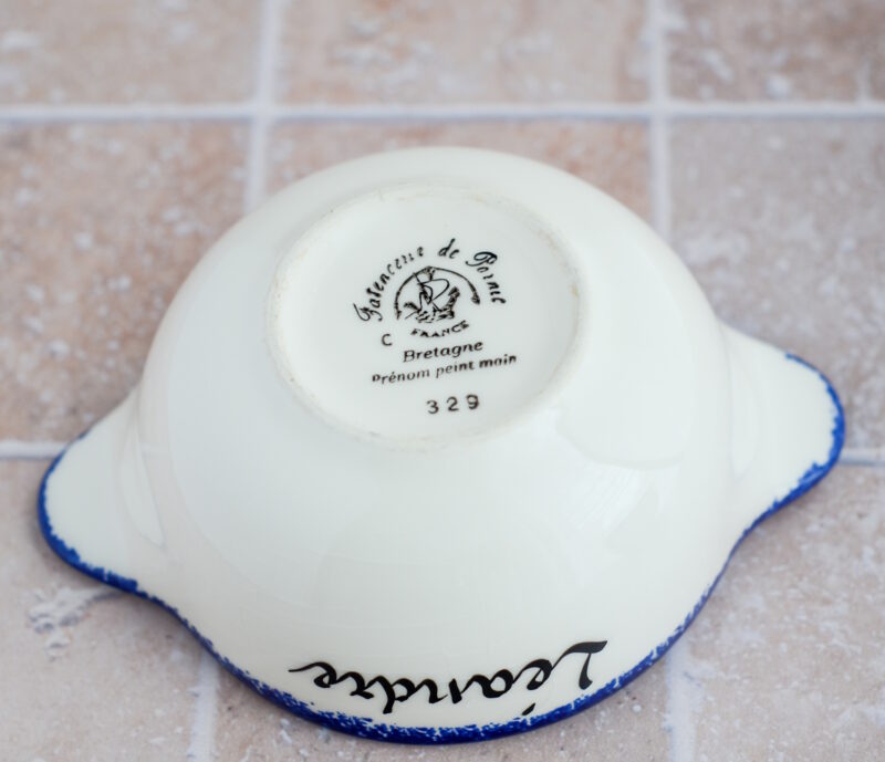 Bol Breton mit Namen – personalisierte Schale aus der Bretagne 5/7