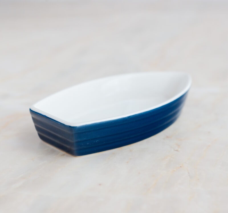 Boot-Schälchen aus Keramik- mini Auflaufform für bretonische Spezialitäten 2/5