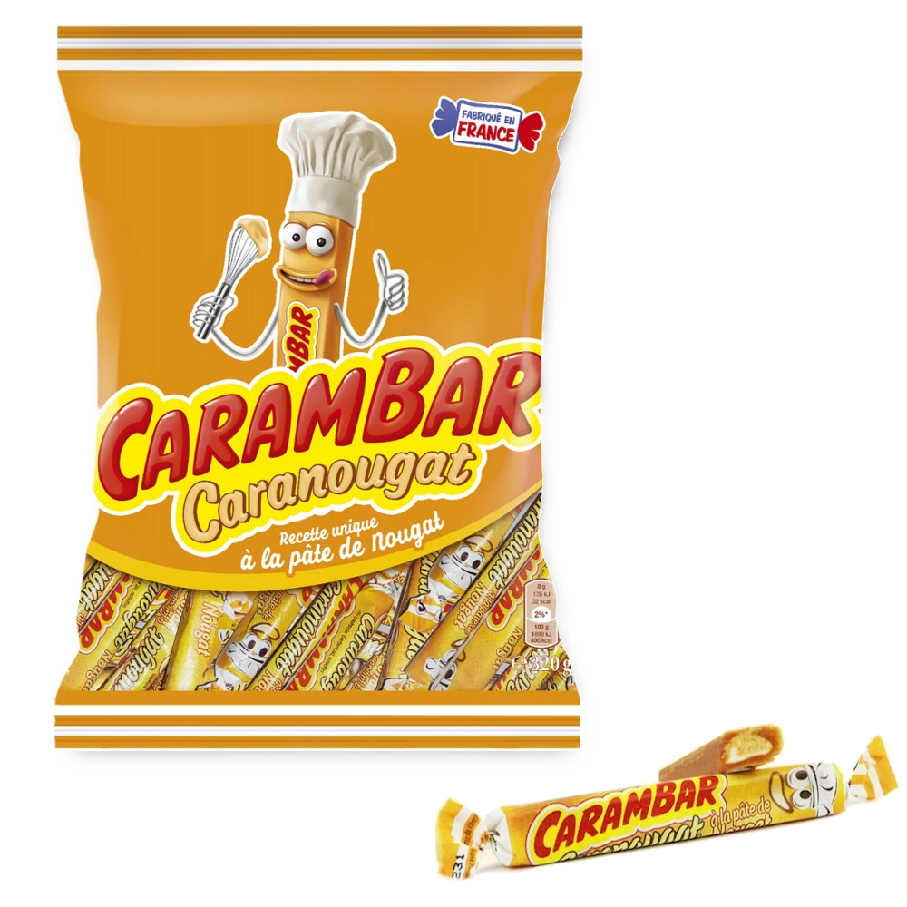 Carambar Caranougat 320 g - Französische Karamell-Nougat-Bonbons